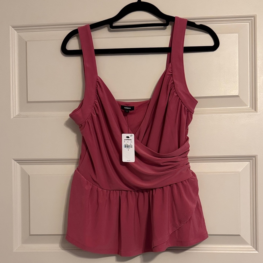 Brand New With Tags Express Pink Sleeveless Blouse